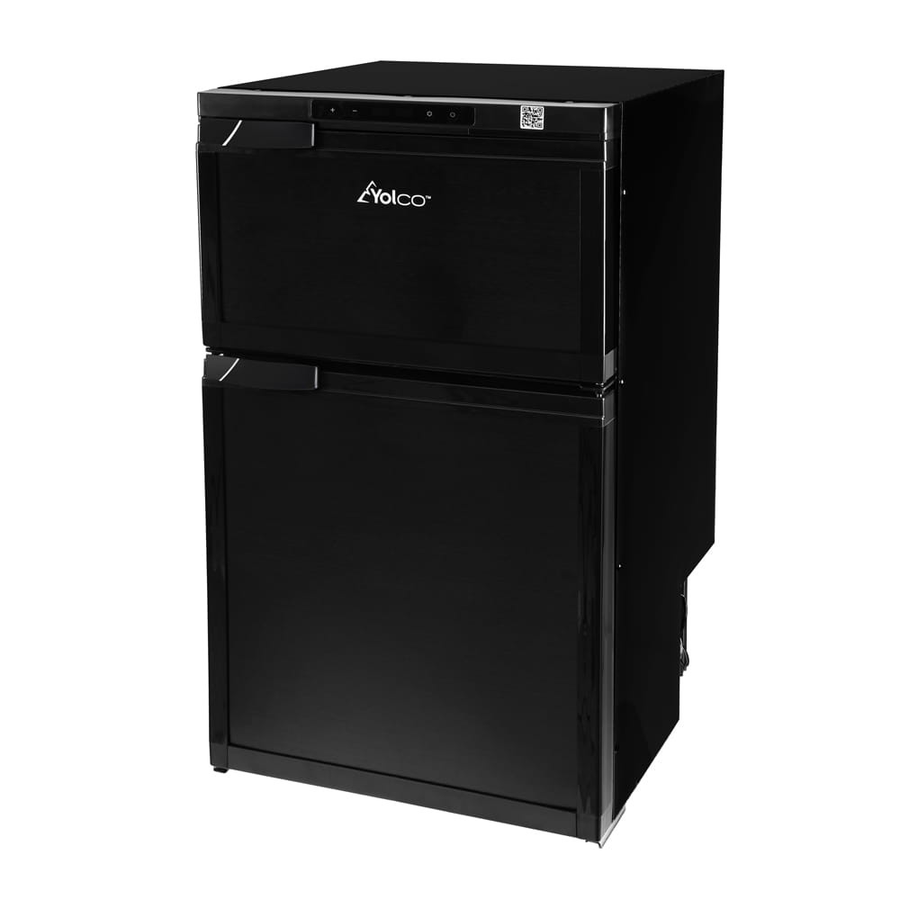 Vestavná kompresorová lednička Yolco RL80D Black