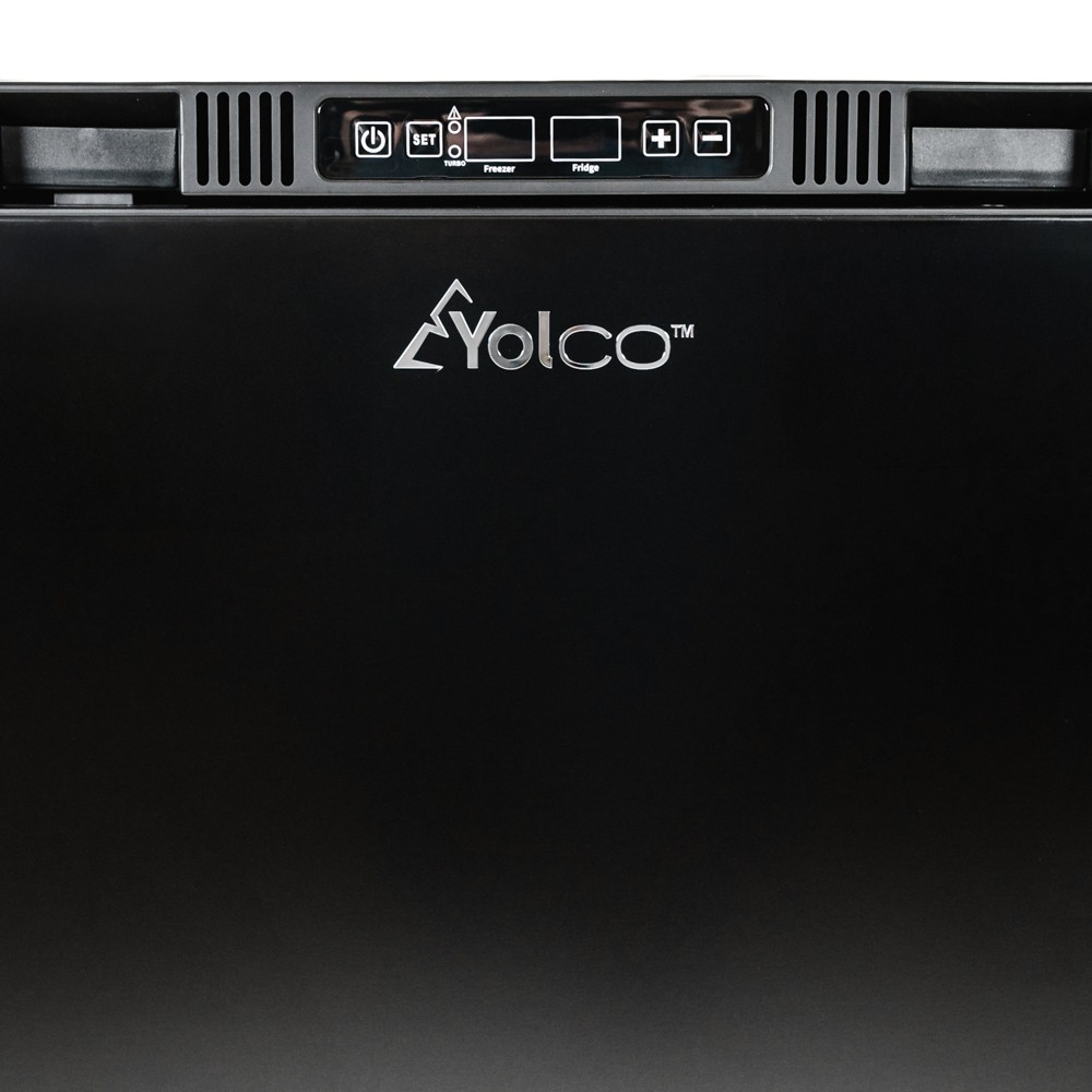Vestavná kompresorová lednička Yolco RL105M Black
