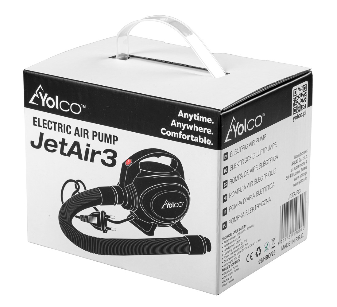 Elektrická pumpa Yolco JetAir3